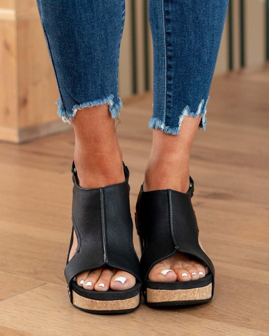 Zoé - Sandales Compensées Mi-Hautes Pour Une Allure Chic