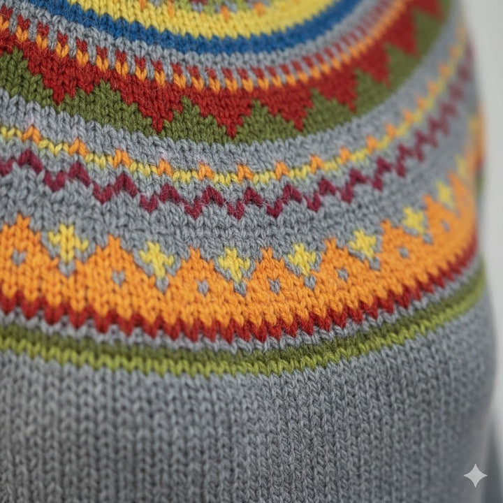 Apolline - Pull hivernal nordique doux confortable